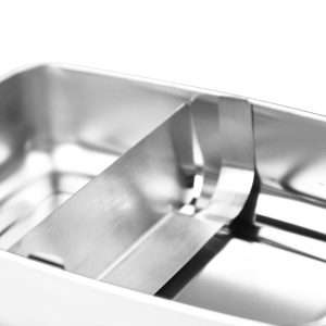 Fiesta Reusable Stainless Steel Food to Go Container 180x120mm 6 jc982 upd26 6