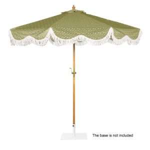 Bolero Sicily Round Parasol 2.5m Diameter Green Mix