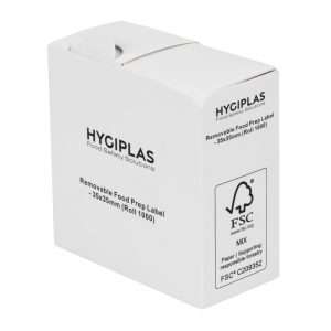 Hygiplas Removable Food Prep Labels 35x35mm (1000 Pack) 3 jk657 upd26 14911