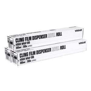 Vogue Wrap300 Cling Film Refills 300mm x 300m (3 Pack)