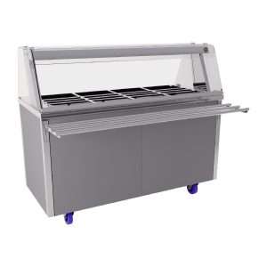 CED Glide Dry Heat Bain Marie Hot Cupboard with Gantry and Trayslide 4x GN 1/1