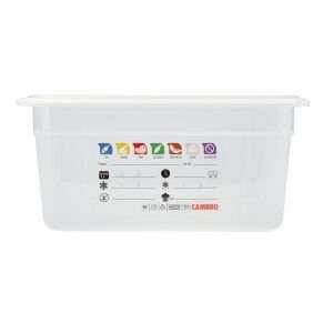 Cambro Safetrak IML Polypropylene Food Storage Container 1/1 GN 150mm 5 jn502 npi26 13
