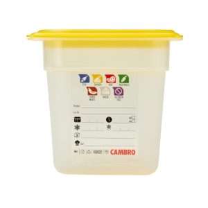 Cambro Safetrak IML Polypropylene Food Storage Container 1/4 GN 150mm 10 jn514 npi26 7
