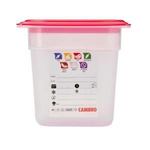 Cambro Safetrak IML Polypropylene Food Storage Container 1/6 GN 150mm 2 jn517 npi26 10
