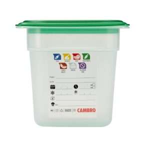 Cambro Safetrak IML Polypropylene Food Storage Container 1/6 GN 150mm 3 jn517 npi26 11