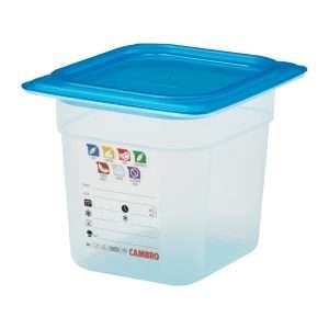 Cambro Safetrak IML Polypropylene Food Storage Container 1/6 GN 150mm 10 jn517 npi26 6