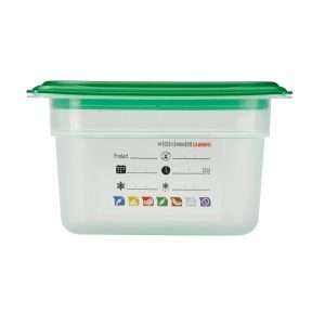 Cambro Safetrak IML Polypropylene Food Storage Container 1/9 GN 100mm 4 jn519 npi26 12