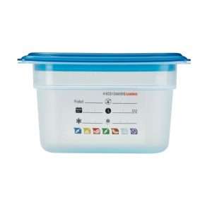 Cambro Safetrak IML Polypropylene Food Storage Container 1/9 GN 100mm 5 jn519 npi26 13