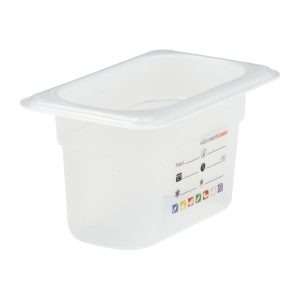 Cambro Safetrak IML Polypropylene Food Storage Container 1/9 GN 100mm 13 jn519 npi26 8