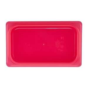 Cambro Safetrak IML Polypropylene Seal Gastronorm Lid Red 1/4 GN 2 jn542 npi26 2