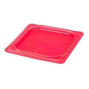 Cambro Safetrak IML Polypropylene Seal Gastronorm Lid Red 1/6 GN 2 jn548 npi26
