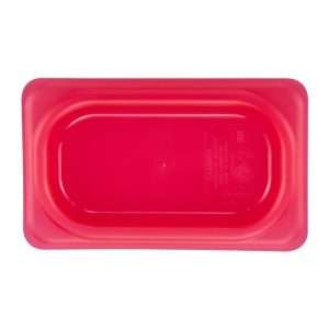 Cambro Safetrak IML Polypropylene Seal Gastronorm Lid Red 1/9 GN