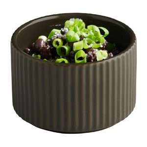 APS THE GRID Porcelain Bowl Brown 200ml (6 Pack) 2 jn638 npi26 2