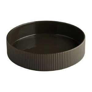 APS THE GRID Porcelain Walled Plates Brown 230mm (3 Pack)