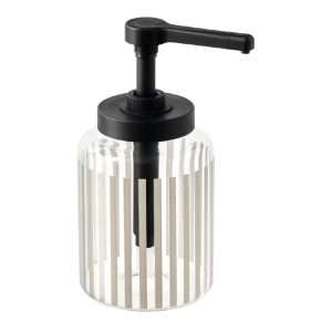 APS DISPENSA Glass Dosing Dispenser Transparent & Grey 1.7Ltr 1 jn734 npi26