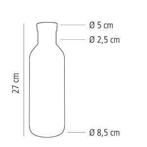 APS LINES Glass Carafe 1Ltr 3 jn735 npi26 1