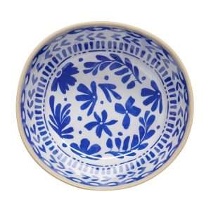 APS FLORYN Melamine Bowl White & Blue 200mm 2 jn815 npi26
