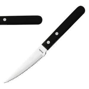 Amefa 2 Rivet Steak Knives Black (12 Pack)