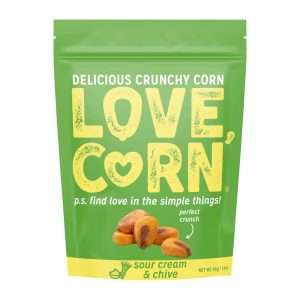 Love Corn Sour Cream & Chive 45g (10 Pack)