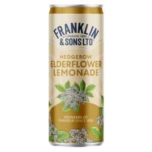 Franklin & Sons Hedgerow Elderflower Lemonade Cans 250ml (12 Pack)