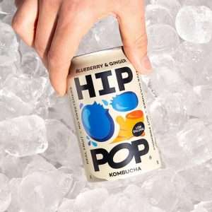 Hip Pop Kombucha Blueberry & Ginger 330ml (12 Pack) 2 ka909 npi26 1