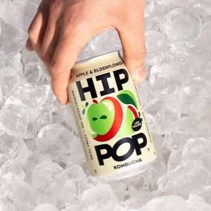 Hip Pop Kombucha Apple & Elderflower 330ml (12 Pack) 2 ka910 npi26 2