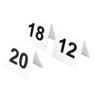 Beaumont Plastic Table Numbers 11-20 2 l982 plastic numbers