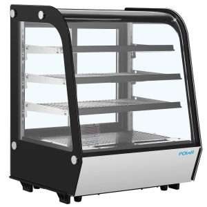 Polar G-Series Rounded Glass Countertop Display Fridge 145Ltr