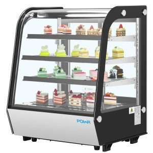 Polar G-Series Rounded Glass Countertop Display Fridge 145Ltr 5 pg026 npi25 5