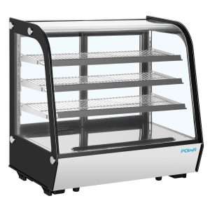 Polar G-Series Rounded Glass Countertop Display Fridge 185Ltr