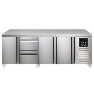 Sterling Pro SPI-7-225-1211-NS-INS Fridge Counter, 615 Litres (Door + 2 Drawers + Door + Door)SPI-7-225-1211-NS-INS