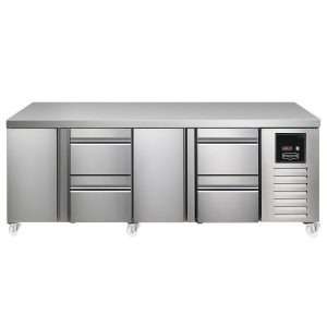 Sterling Pro SPI-7-225-1212-NS-INS Fridge Counter, 615 Litres (Door + 2 Drawers + Door + 2 Drawers)SPI-7-225-1212-NS-INS