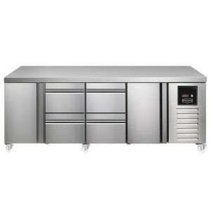 Sterling Pro SPI-7-225-1221-NS-INS Fridge Counter, 615 Litres (Door + 2 Drawers + 2 Drawers + Door)SPI-7-225-1221-NS-INS