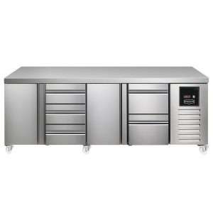 Sterling Pro SPI-7-225-1312-NS Fridge Counter, 615 Litres (Door + 3 Drawers + Door + 2 Drawers)SPI-7-225-1312-NS