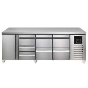 Sterling Pro SPI-7-225-1322-NS-INS Fridge Counter, 615 Litres (Door + 3 Drawers + 2 Drawers + 2 Drawers)SPI-7-225-1322-NS-INS