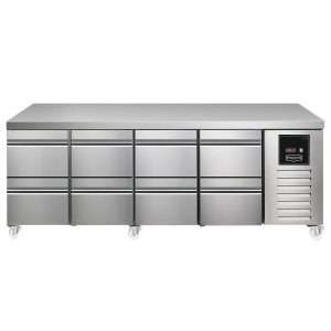 Sterling Pro SPI-7-225-2222-NS-INS Fridge Counter, 615 Litres (2 Drawers + 2 Drawers + 2 Drawers + 2 Drawers)SPI-7-225-2222-NS-INS