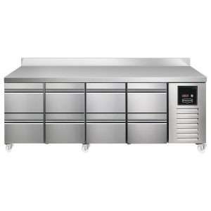 Sterling Pro SPI-7-225-2222-SB-INS Fridge Counter w/Splashback, 615 Litres (2 Drawers + 2 Drawers + 2 Drawers + 2 Drawers)SPI-7-225-2222-SB-INS