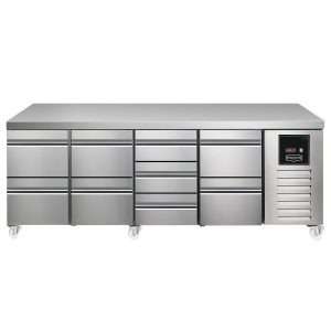 Sterling Pro SPI-7-225-2232-NS-INS Fridge Counter, 615 Litres (2 Drawers + 2 Drawers + 3 Drawers + 2 Drawers)SPI-7-225-2232-NS-INS