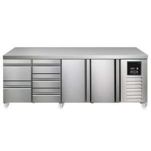 Sterling Pro SPI-7-225-2311-NS Fridge Counter, 615 Litres (2 Drawers + 3 Drawers + Door + Door)SPI-7-225-2311-NS