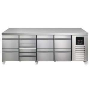 Sterling Pro SPI-7-225-2322-NS Fridge Counter, 615 Litres (2 Drawers + 3 Drawers + 2 Drawers + 2 Drawers)SPI-7-225-2322-NS
