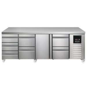 Sterling Pro SPI-7-225-3212-NS-INS Fridge Counter, 615 Litres (3 Drawers + 2 Drawers + Door + 2 Drawers)SPI-7-225-3212-NS-INS