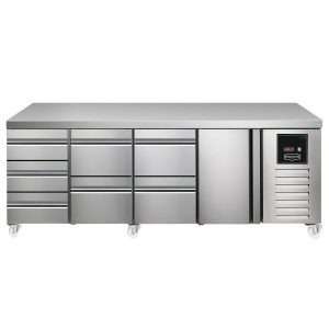 Sterling Pro SPI-7-225-3221-NS-INS Fridge Counter, 615 Litres (3 Drawers + 2 Drawers + 2 Drawers + Door)SPI-7-225-3221-NS-INS