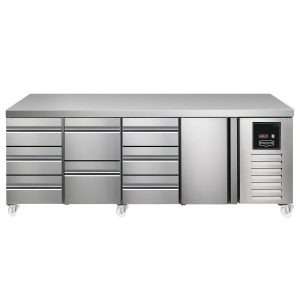 Sterling Pro SPI-7-225-3231-NS Fridge Counter, 615 Litres (3 Drawers + 2 Drawers + 3 Drawers + Door)SPI-7-225-3231-NS