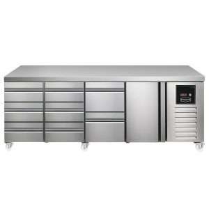 Sterling Pro SPI-7-225-3321-NS-INS Fridge Counter, 615 Litres (3 Drawers + 3 Drawers + 2 Drawers + Door)SPI-7-225-3321-NS-INS