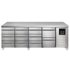 Sterling Pro SPI-7-225-3332-NS-INS Fridge Counter, 615 Litres (3 Drawers + 3 Drawers + 3 Drawers + 2 Drawers)SPI-7-225-3332-NS-INS