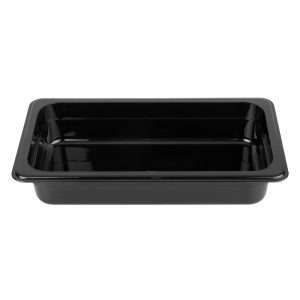 Vogue ABS Gastronorm Tray Black GN 1/3 65mm 4 u462 upd26 14166