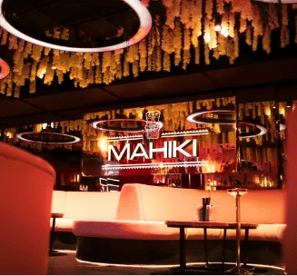 Mahiki branding at an event