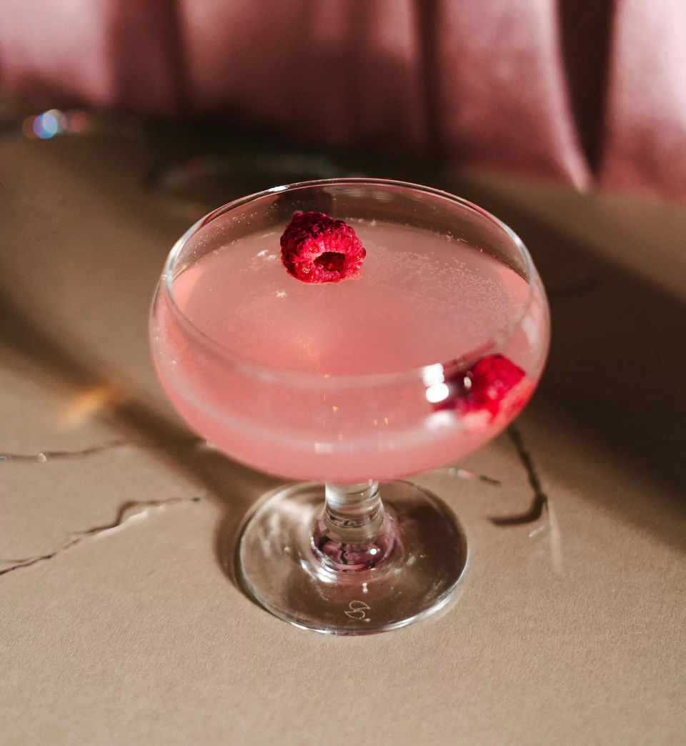 Melba Cocktail with Mahiki White Spiced Rum
