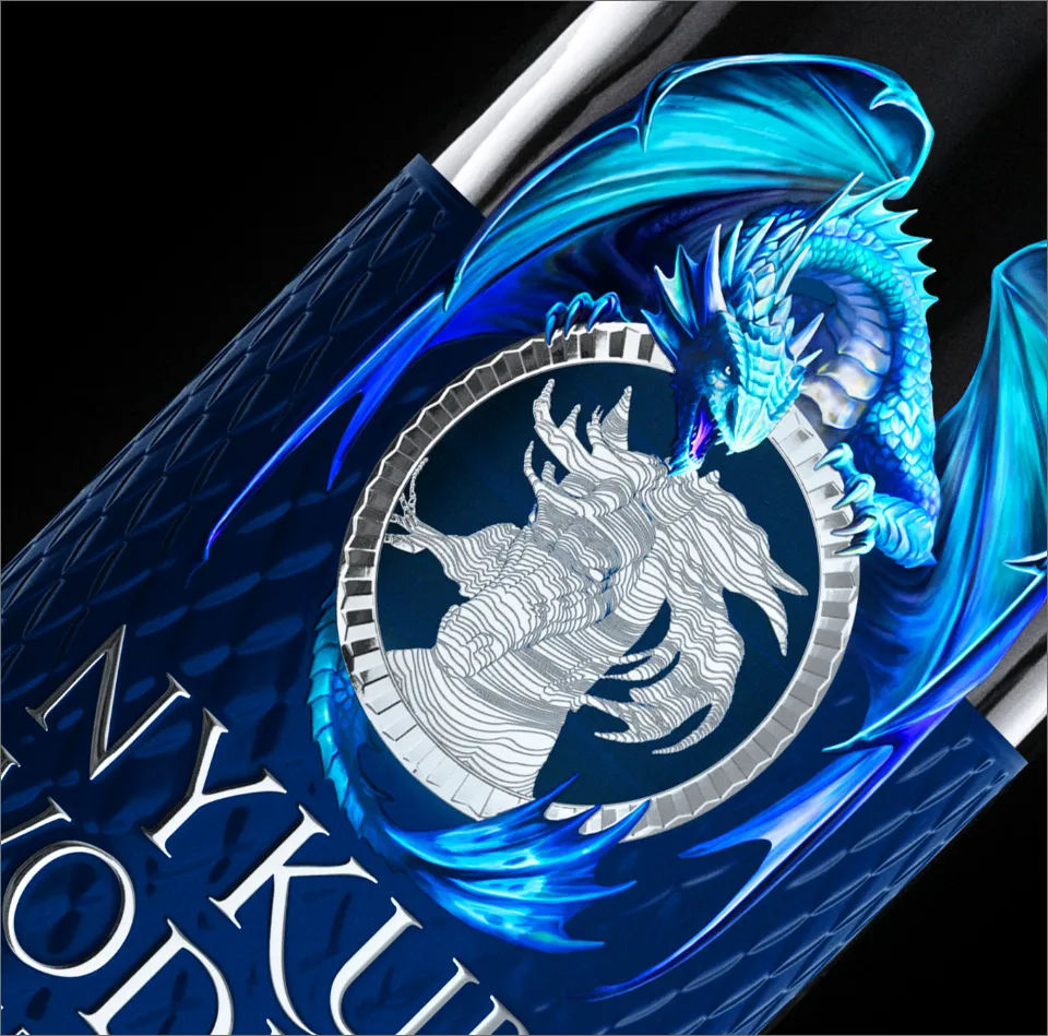 Nykur Draco vodka label