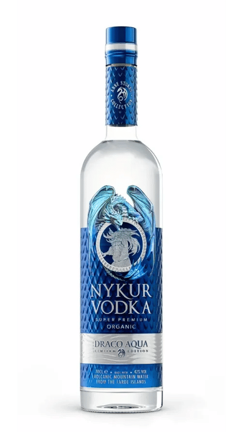 Nykur Draco Aqua vodka bottle